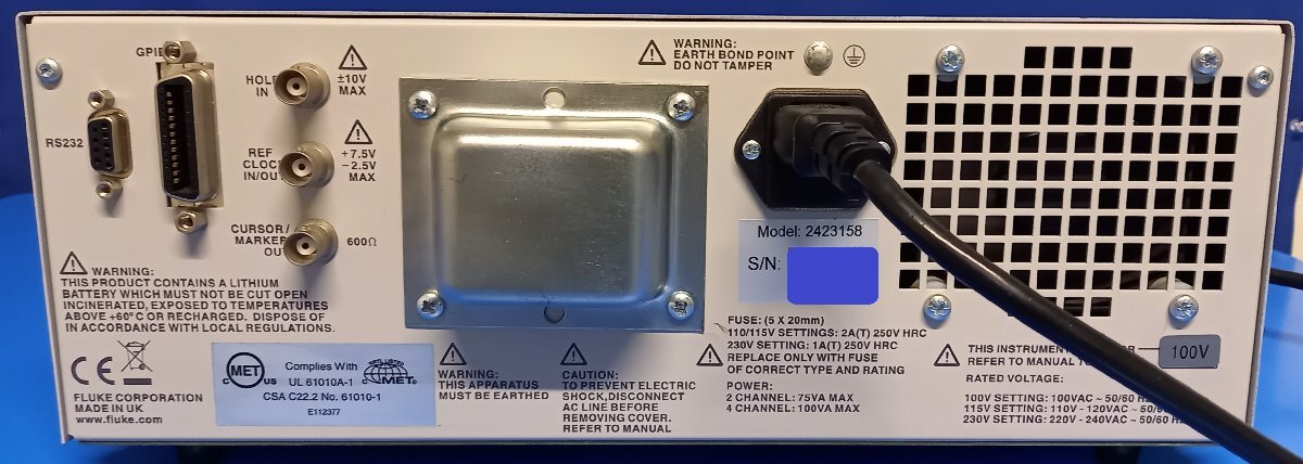 253【FLUKE/フルーク 】波形ジェネレーター 型番:282 253【FLUKE/フルーク 】波形ジェネレーター 型番:282