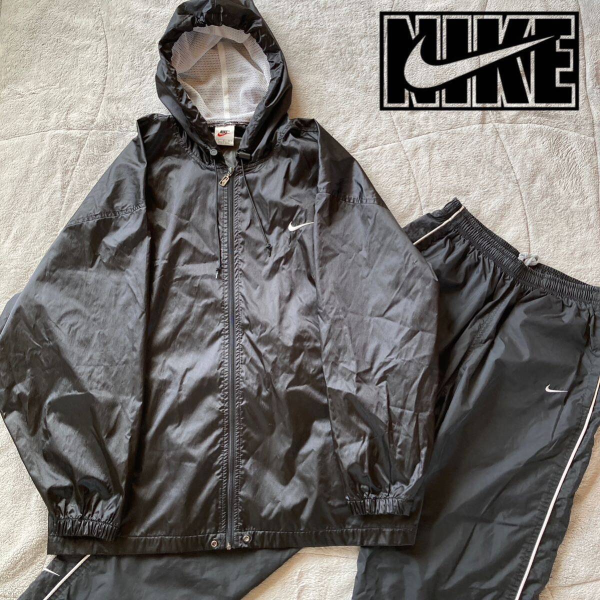 90s NIKE セットアップ トラックジャケット ジャージ 黒 L ジャージ 90s NIKE セットアップ トラックジャケット ジャージ 黒 L ジャージ