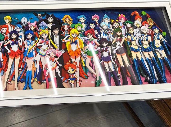 美少女戦士セーラームーン　Crystal スリーライツ　海外限定　集合　立体画　3D アート　絵画　タイプB_画像4