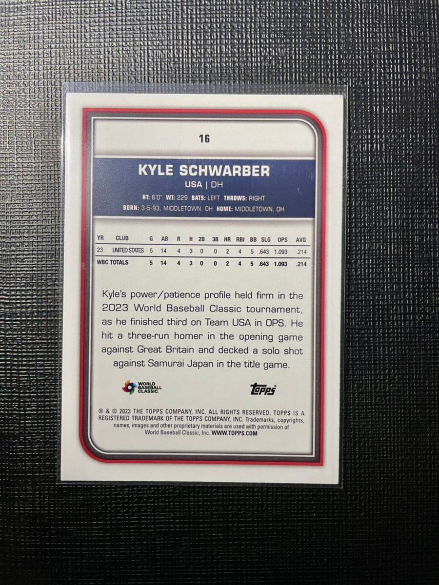 カイル・シュワーバー Kyle schwarber 2023 topps world baseball classic wbc フィリーズ_画像2