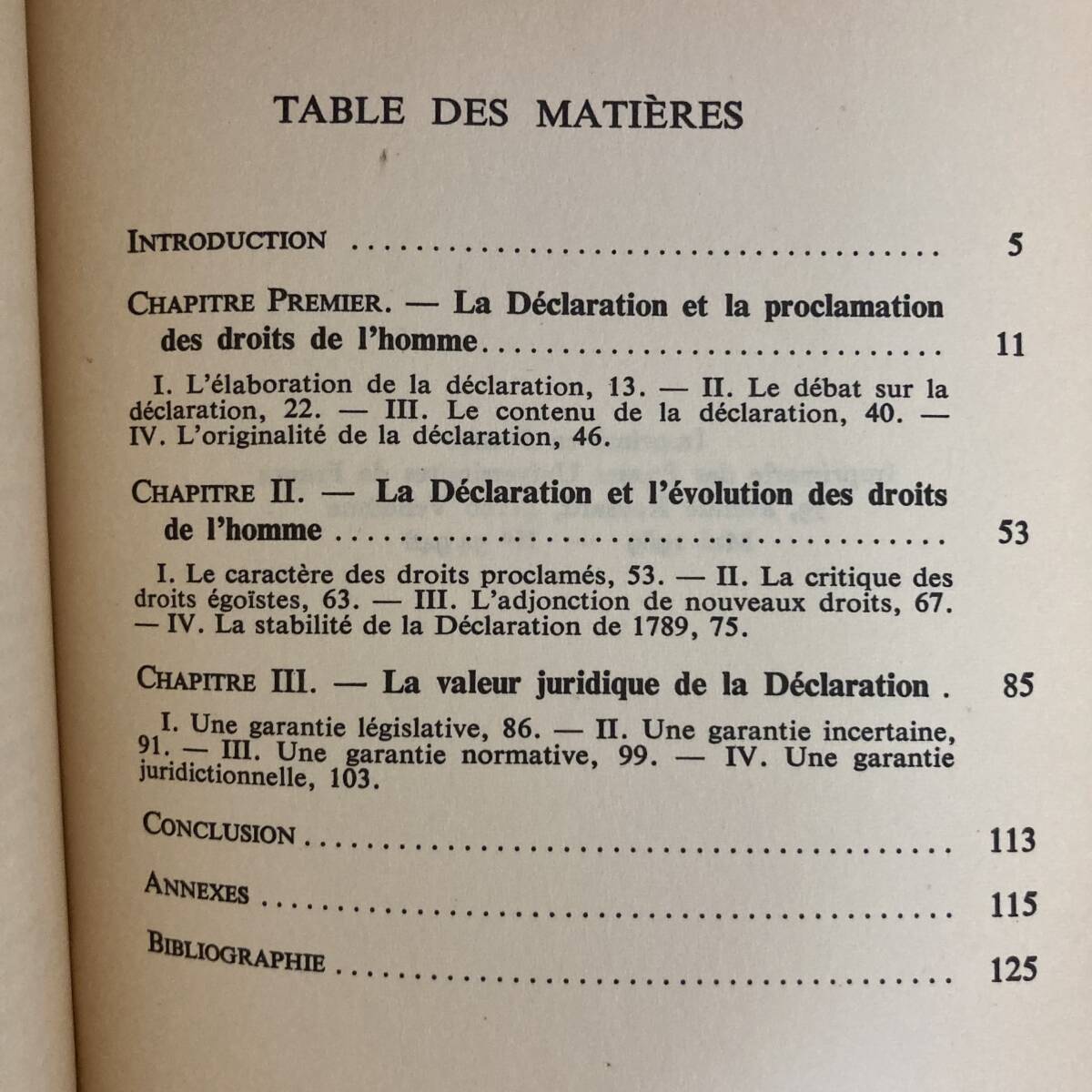 【仏語洋書】人権宣言と市民 LA DECLARATION DES DROITS DE L’HOMME ET DU CITOYEN / Jean Morange（著）_画像2