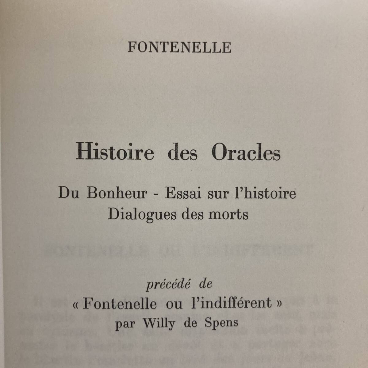 【仏語洋書】神託の歴史 Histoire des Oracles / ベルナール・フォントネル Bernard Fontenelle（著）_画像3