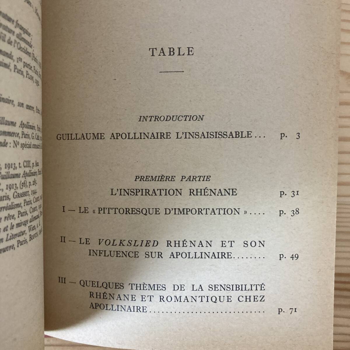 【仏語洋書】LE THEME DU RHIN DANS L’INSPIRATION DE GUILLAUME APOLLINAIRE / Pierre Orecchioni（著）【ギヨーム・アポリネール】_画像3