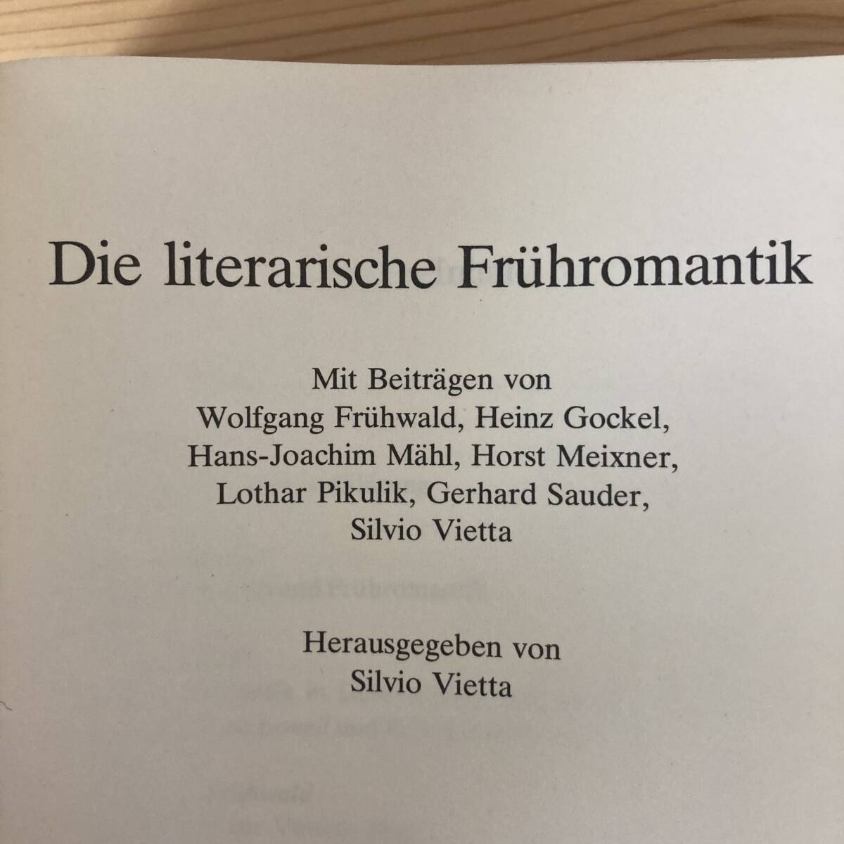 【独語洋書】Die literarische Fruehromantik / Silvio Vietta（編）【ドイツロマン派】_画像3