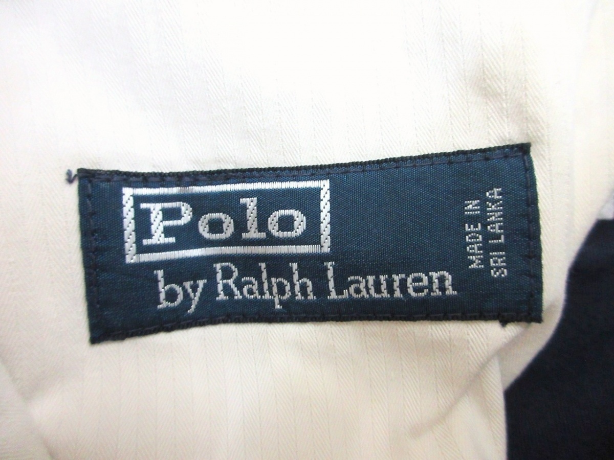 POLO RALPH LAUREN ポロ ラルフローレン ハーフパンツ 34 MERCER CLUB ネイビー 綿100% スリランカ製の画像5