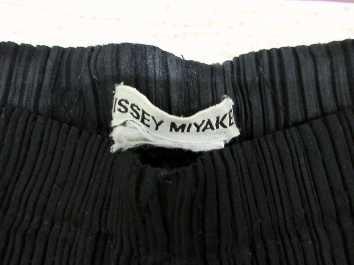 ISSEY MIYAKE イッセイミヤケ プリーツパンツ ブラック 品質タグ無し PLEATS PLEASE プリーツプリーズの画像4