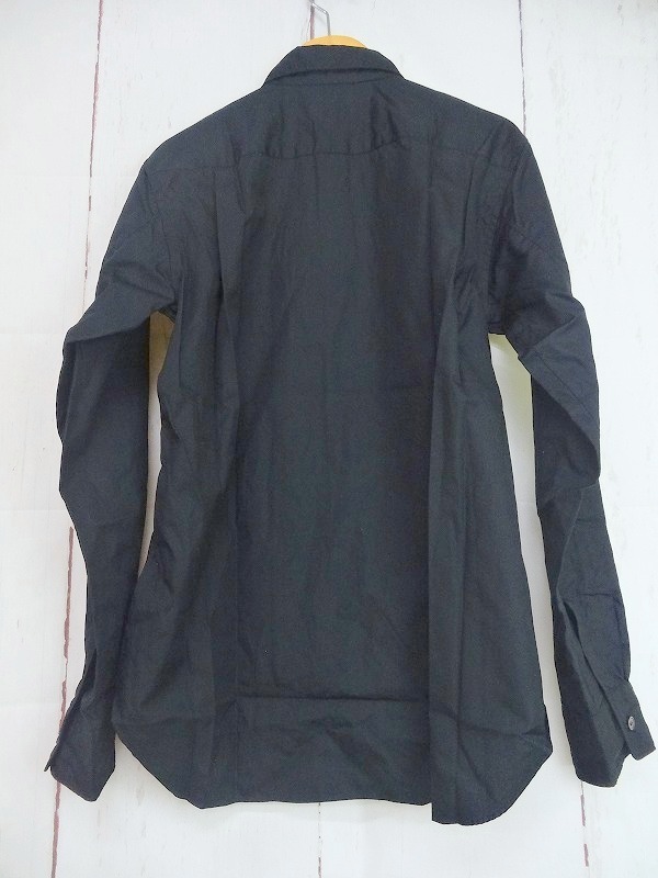 COMME des GARCONS HOMME PLUS コムデギャルソン オム プリュス ポケットデザインシャツ ブラック 綿100% XS PE-B007 AD2009の画像3