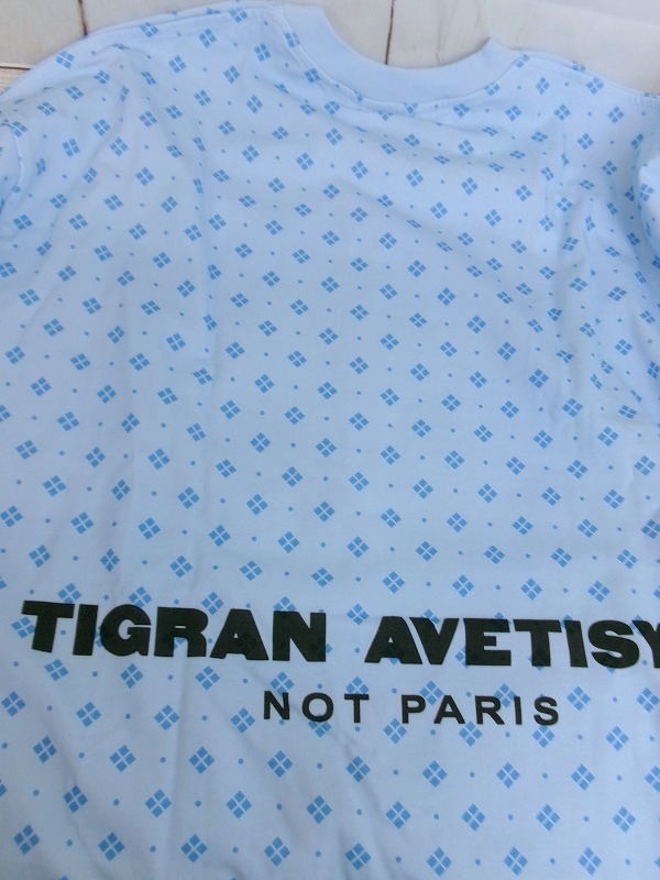 TIGRAN AVETISYAN COMME des GARCONS ティグラン アヴェティスヤン コムデギャルソン 花デザインカットソー サックス QH-T013 AD2021の画像4