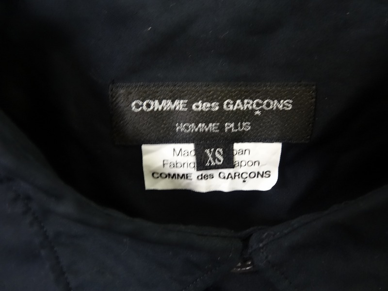 COMME des GARCONS HOMME PLUS コムデギャルソン オム プリュス ポケットデザインシャツ ブラック 綿100% XS PE-B007 AD2009の画像6