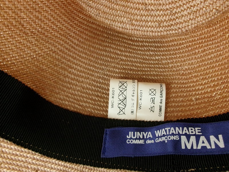 JUNYA WATANABE MAN COMME des GARCONS ジュンヤワタナベ マン コムデギャルソン ハット 帽子 ベージュ 麻100% WC-K601の画像7