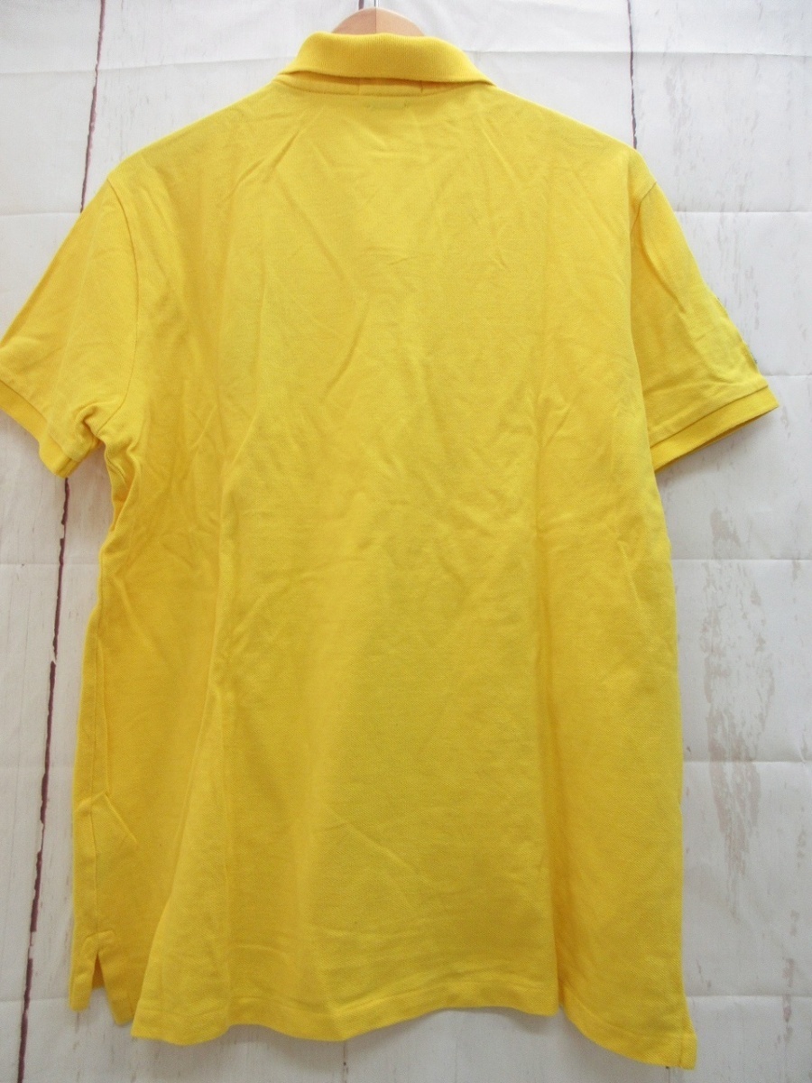 POLO RALPH LAUREN ポロ ラルフローレン ポロシャツ L 180/100A イエロー ビッグポニー 710692227026 綿100% Made in Vietnamの画像2