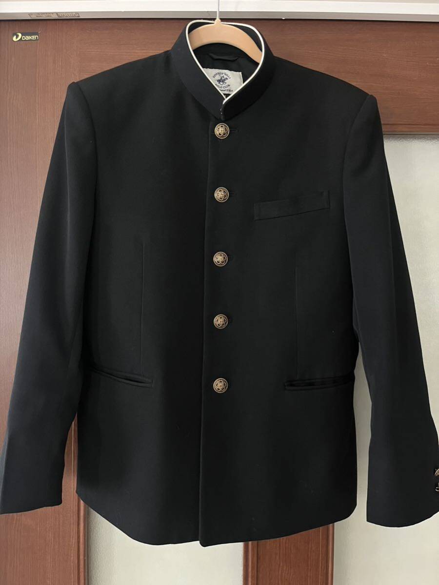 【165A】BEVERLY HILLS POLO CLUB 学生服 スーパーストレッチ 学ラン 標準型学生服 ウール混の画像1