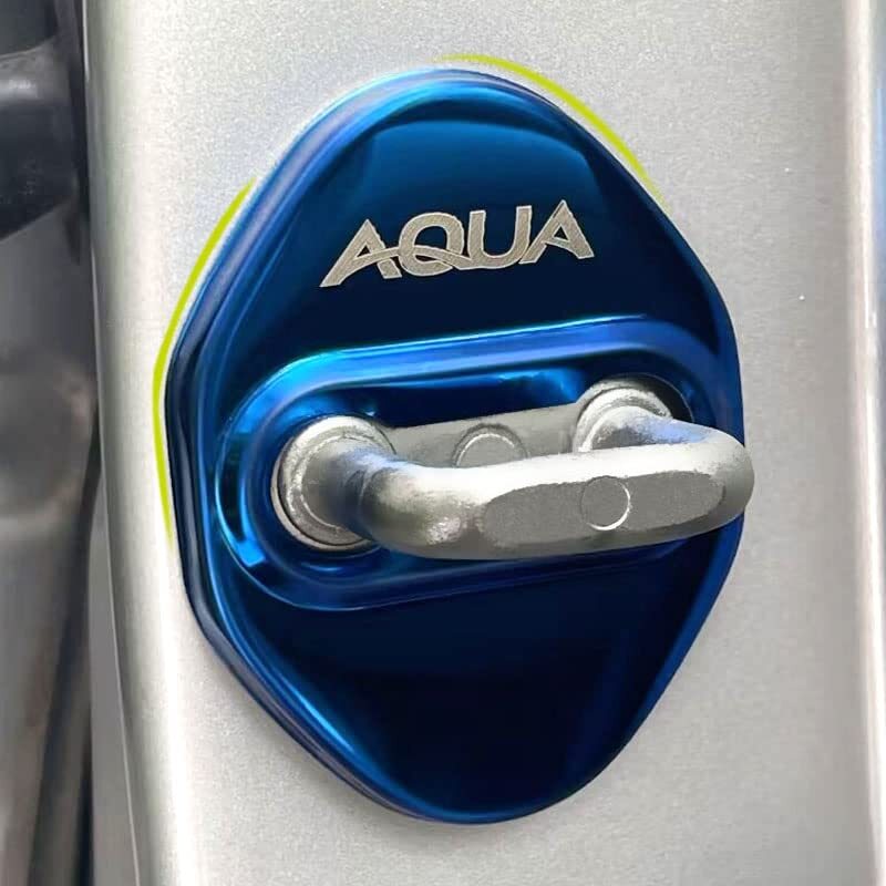 ブルー TADOKAPATU トヨタ 新型 アクア 専用 新型 AQUA 2021年7月〜 ストライカー カバー ドアロック カバ_画像2