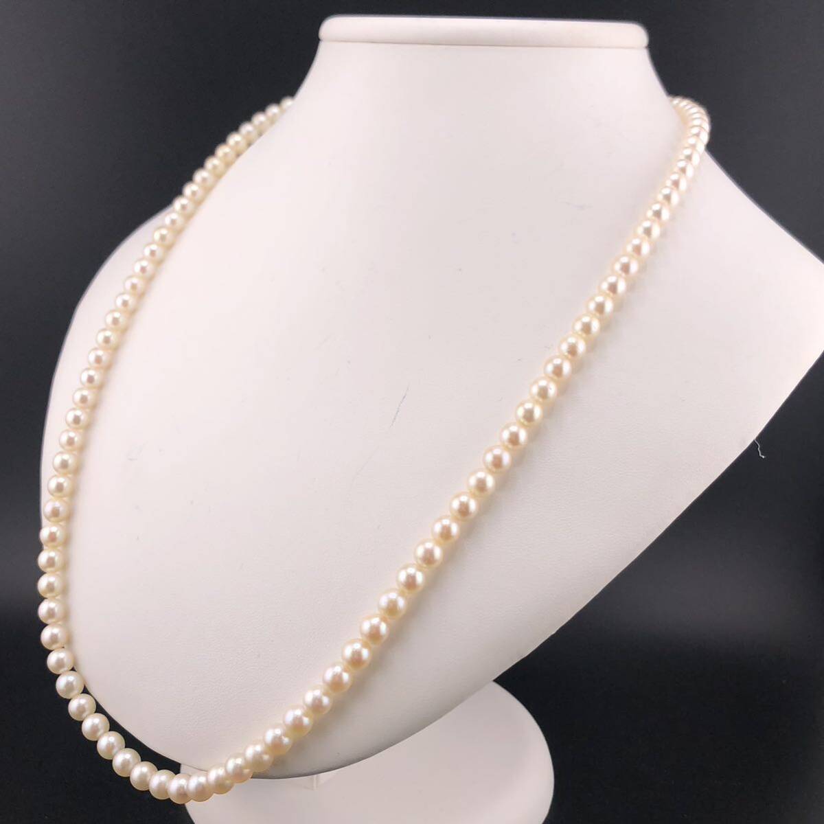 E04-1939☆☆ アコヤパールネックレス 6.0mm 61cm 35.4g ( アコヤ真珠 Pearl necklace SILVER )の画像2