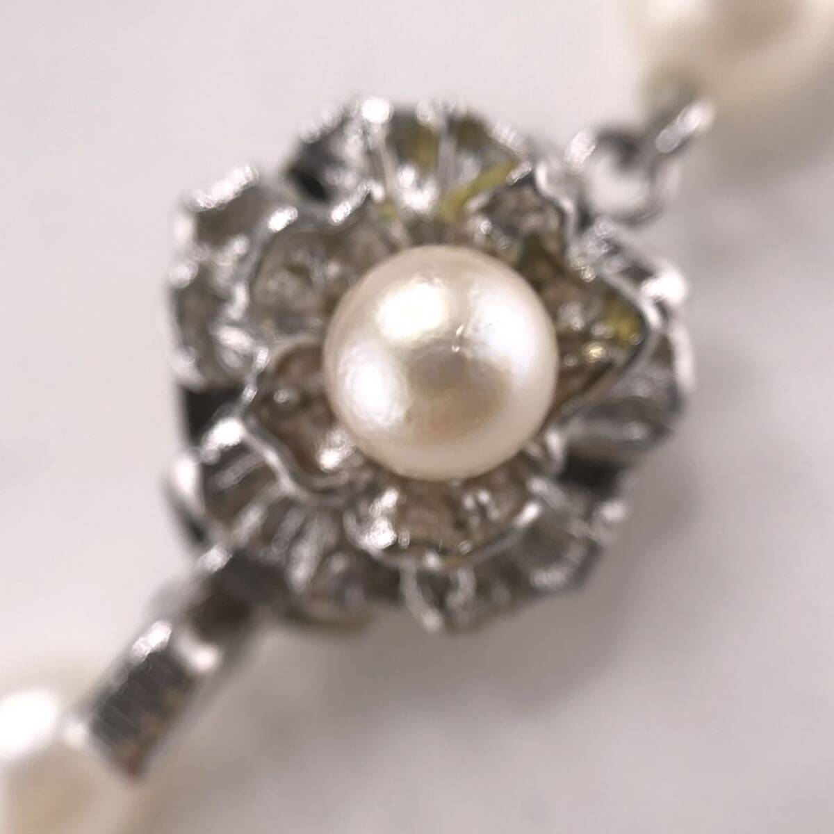 E04-1365☆☆☆ アコヤパールネックレス 6.0mm 40cm 25.9g ( アコヤ真珠 Pearl necklace SV )の画像3