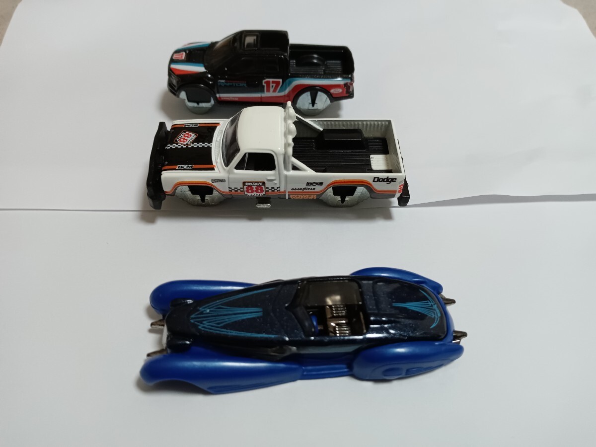 フォードラプター ダッジパワーワゴン カスタム キャデラック 計3台 ホットウィール ジャンクの画像2