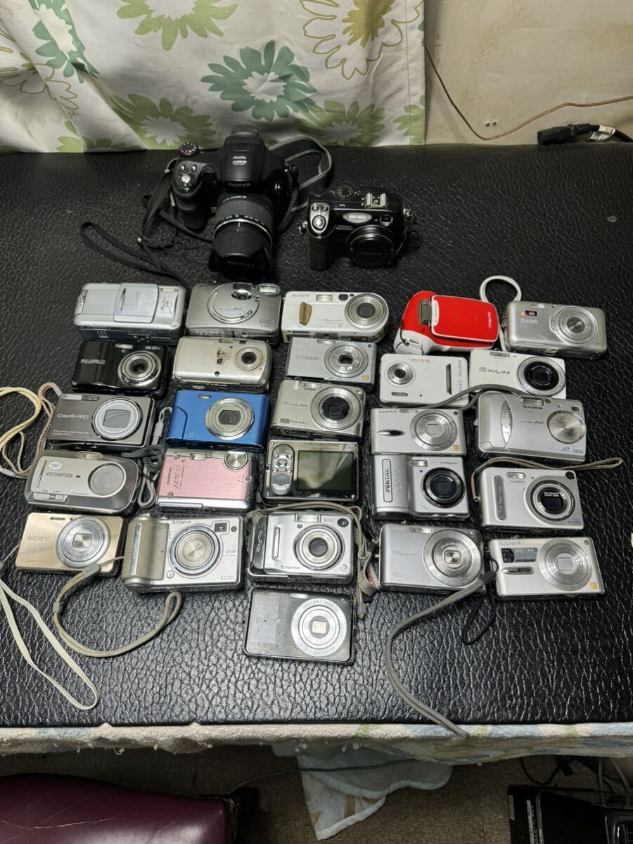 デジタルカメラ 28台 まとめ売り デジカメ コンデジ 現状未確認中古品 SONY OLYMPUS Nikon Kodak Canon 他 現状　ジャンク