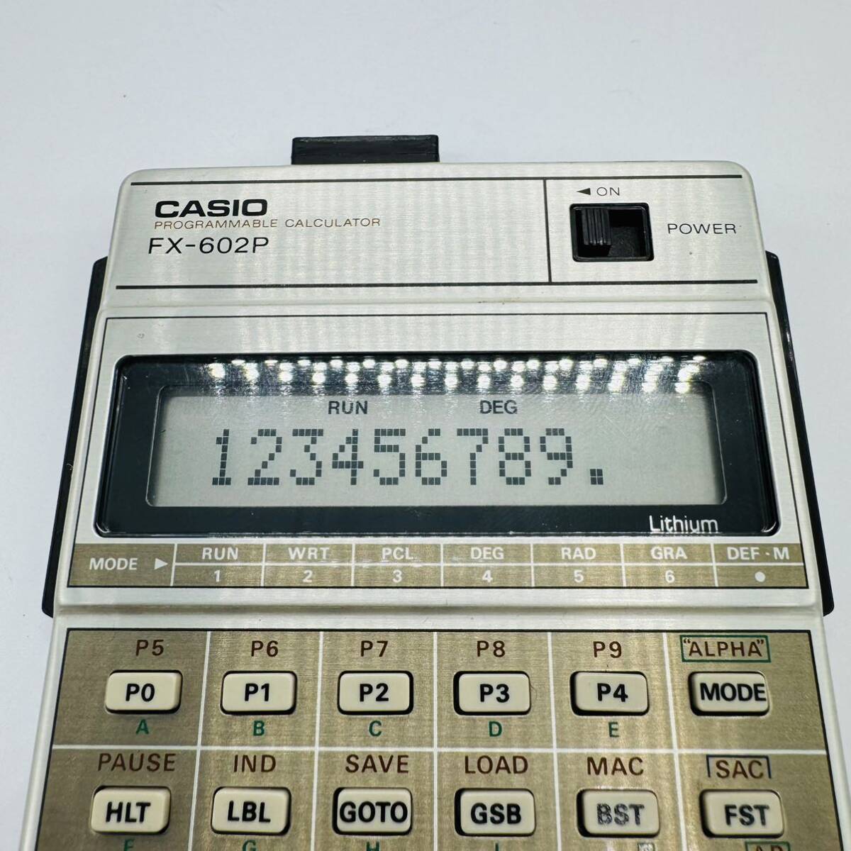 CASIO FX-602P 関数電卓 プログラマブル計算機 カシオ 昭和レトロ 計算機 カシオ電卓 の画像2