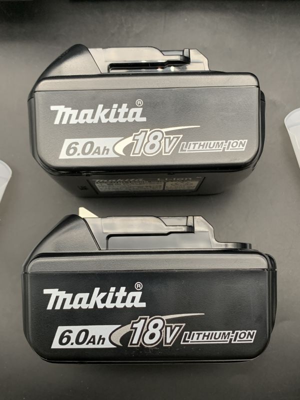 ★【同梱不可】中古品 makita マキタ バッテリー BL1860B 2個 + 充電器 DC18RF セットの画像2