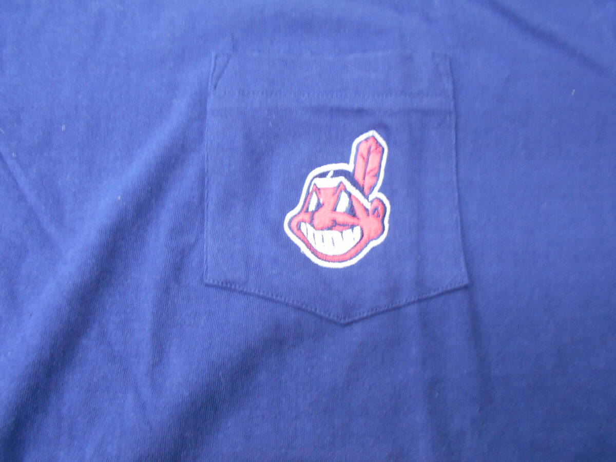 長期保管品 MLB メジャーリーグ インディアンス Tシャツ Lサイズ USサイズ？ クリックポストの画像2