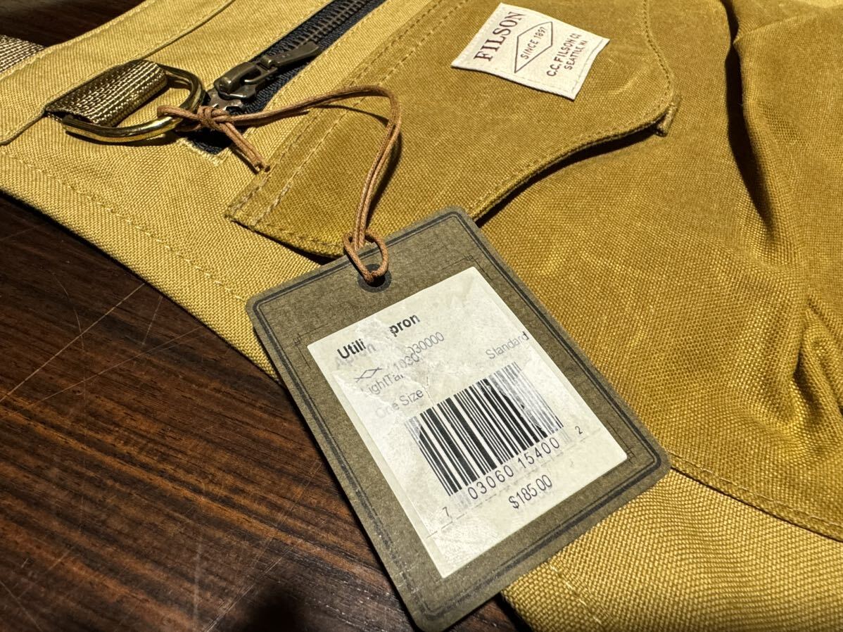 新品 希少 米国製 FILSON TIN CLOTH UTILITY APRON ドライ ティンクロス ユーティリティ ワーク エプロン キャンプ アウトドア 焚き火 _画像10