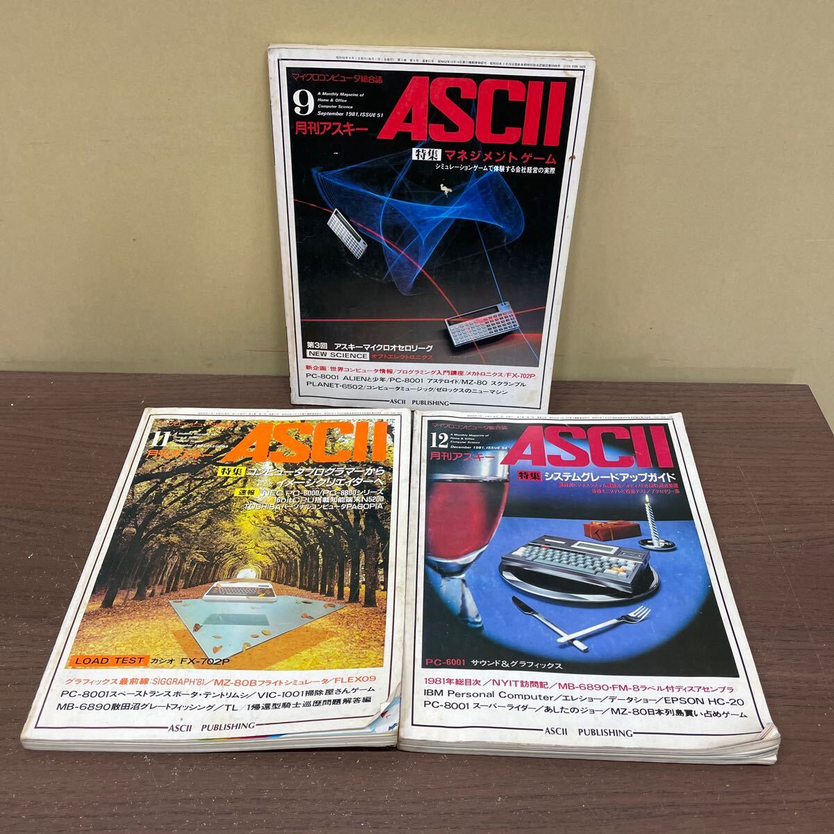 月刊アスキー ASCII 1981年 まとめ売り/古本/未清掃未検品/巻数状態はお写真でご確認下さい/ノークレームで/読み用で/劣化/背割れ/割れ/破の画像9