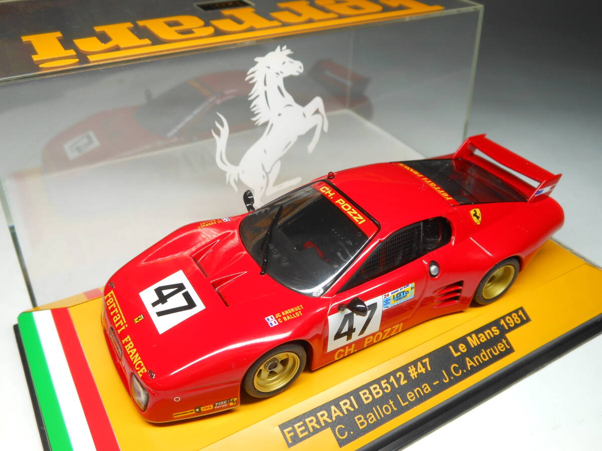  Ixo 1/43 Ferrari 512 BB/LM... #47k громкий -ba low * Rena / Jean - Claw do* Andrew...ru* man 1981( изначальный без коробки .)