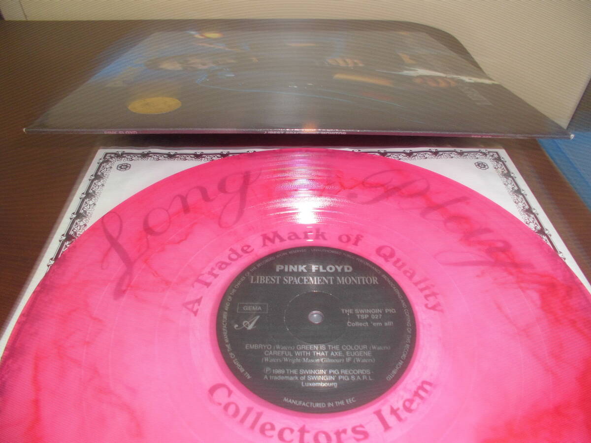 PINK FLOYD/LIBEST SPACEMENT MONITOR*1989 year sale * Europe made * pink * marble color record * beautiful goods * beautiful reproduction!!