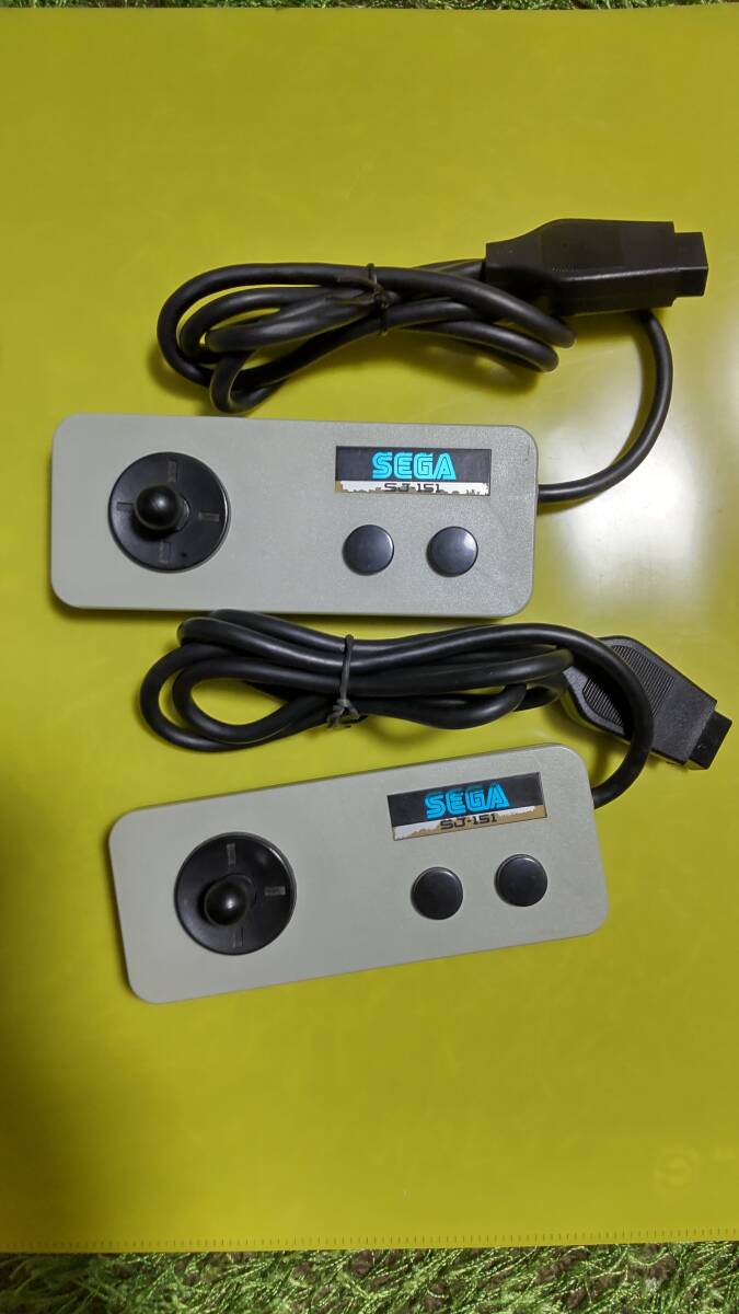 ☆SEGA(セガ)☆SC/SGシリーズ☆SG-1000/MARK III(マーク3)/マスターシステム等対応JOYPAD(ジョイパッド)☆SJ-151☆2個セット☆ジャンク扱い