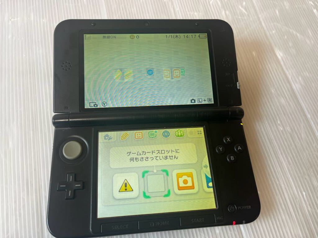 ★動作良好　ニンテンドー3DSLL ブラック 任天堂 SPR-001 動作確認済 3DS LL 画面ヤケあり タッチペン付き　送料無料★_画像3