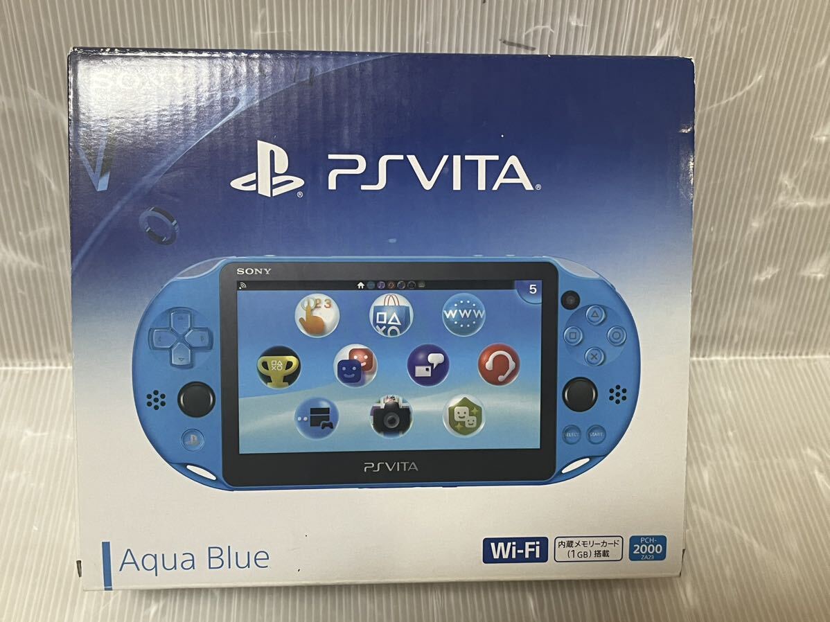 ★美品 完品　SONY ソニー PSVITA ピーエスヴィータ PCH-2000 ZA23 1GB　本体 wifiモデル PlayStation アクアブルー 送料無料★_画像7