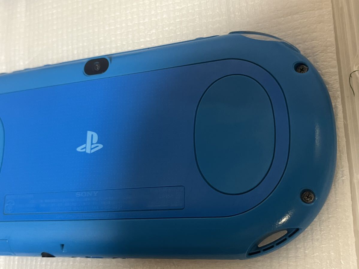 ★美品 完品　SONY ソニー PSVITA ピーエスヴィータ PCH-2000 ZA23 1GB　本体 wifiモデル PlayStation アクアブルー 送料無料★_画像4