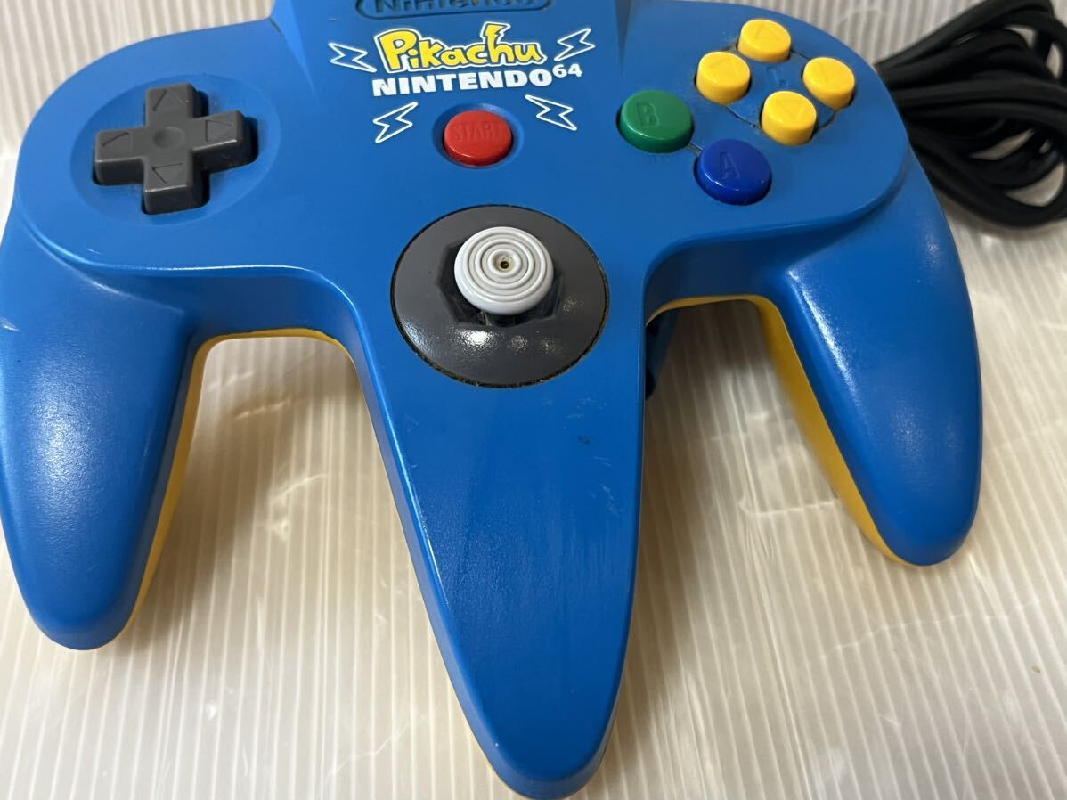 ★Nintendo 64 コントローラ ピカチュウ コントローラ 任天堂 N64 ロクヨン 動作未確認 ジャンク 送料無料★の画像4