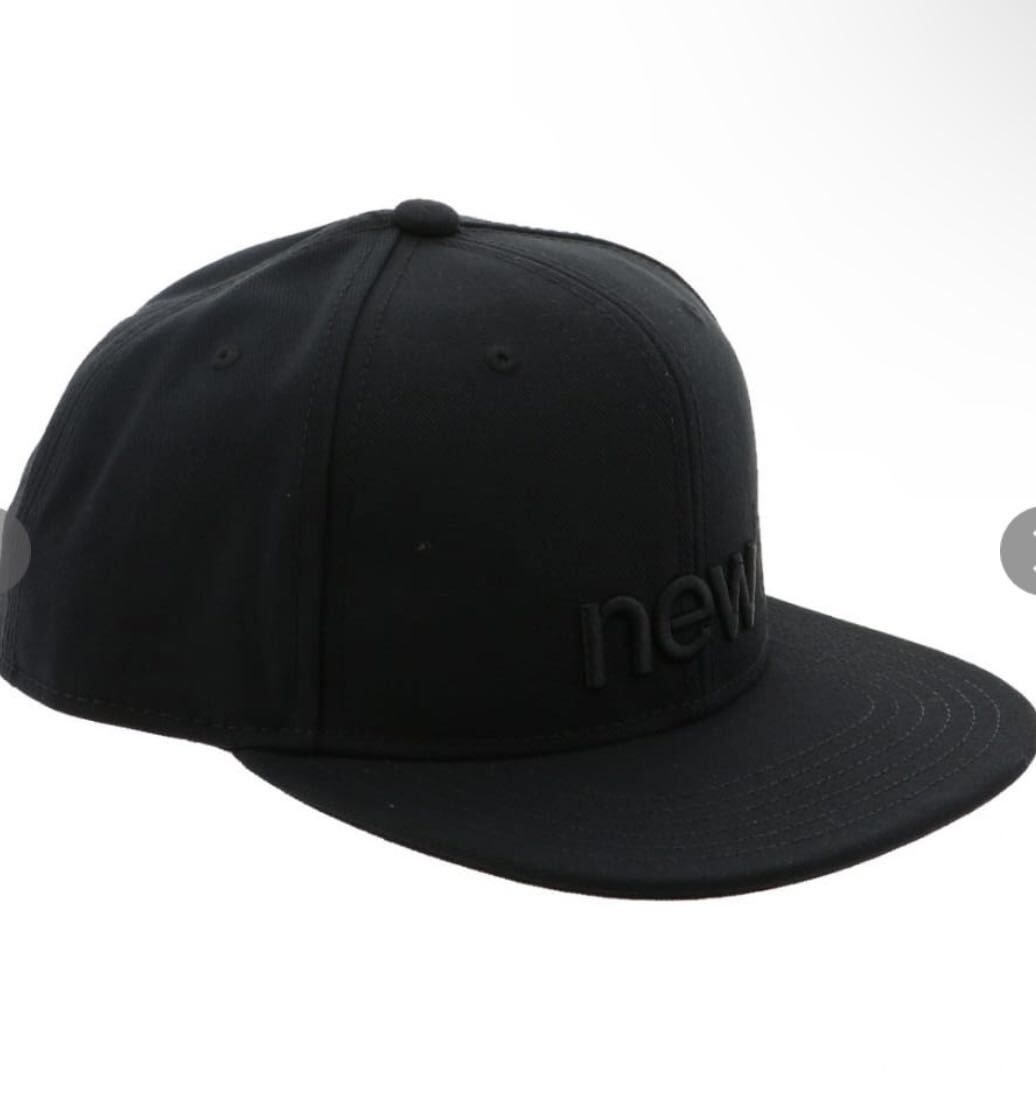 完売品NEW BLANCE フラットキャップ CAP JACL0637 ニューバランス 帽子 ブラック 黒BLACK ニューエラ NEW ERAの画像4