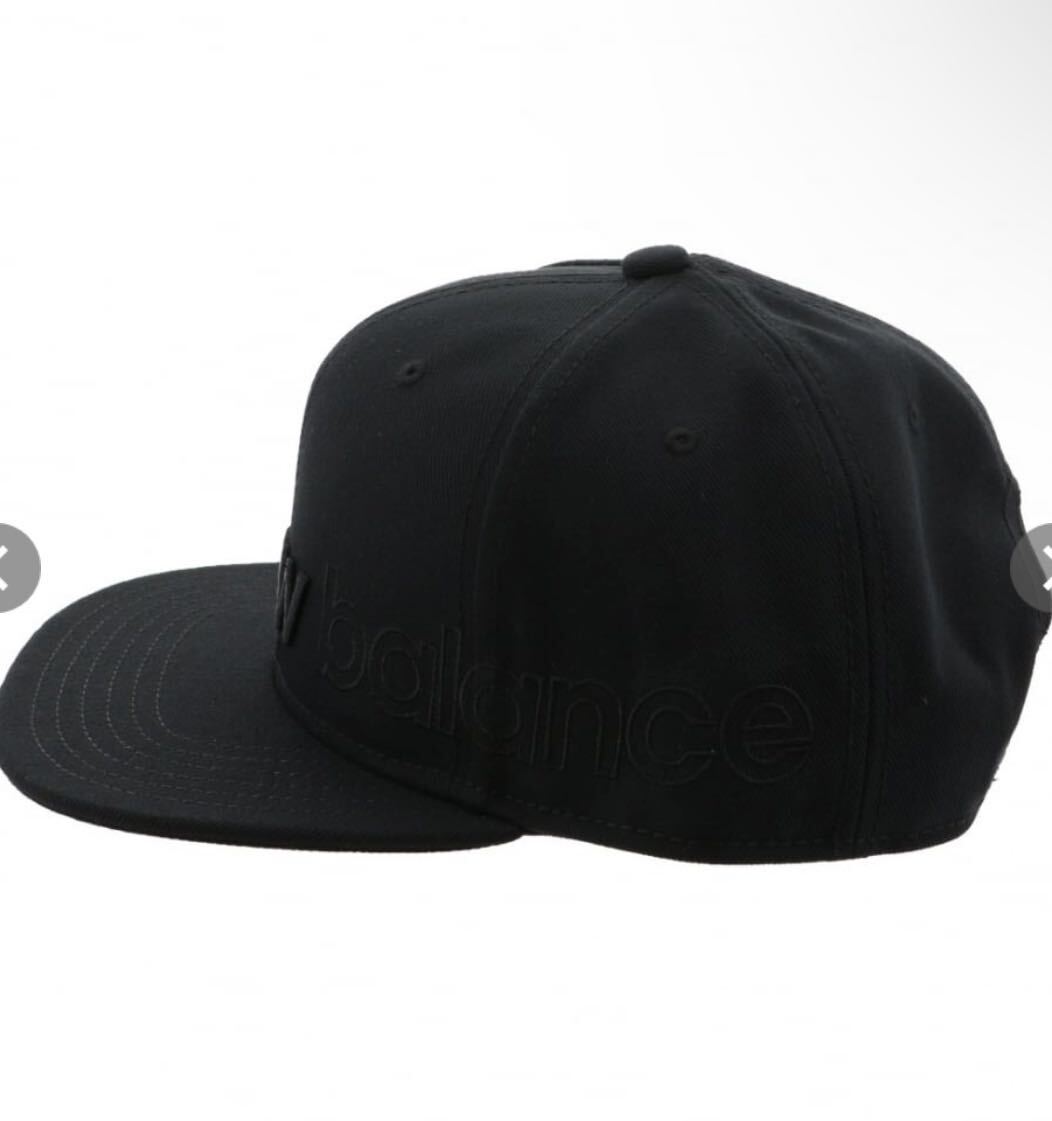 完売品NEW BLANCE フラットキャップ CAP JACL0637 ニューバランス 帽子 ブラック 黒BLACK ニューエラ NEW ERAの画像5
