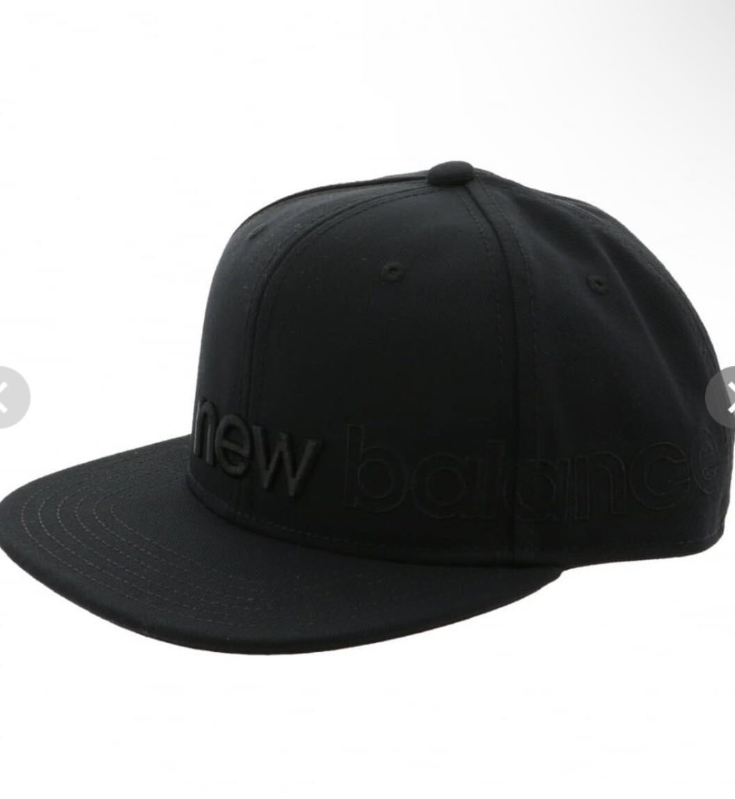 完売品NEW BLANCE フラットキャップ CAP JACL0637 ニューバランス 帽子 ブラック 黒BLACK ニューエラ NEW ERAの画像2