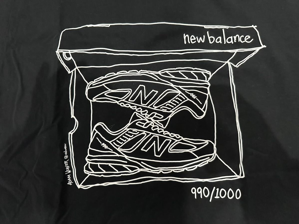 NEW BALANCE シューボックス Ｔシャツ BOX MT11542 ニューバランス 黒 ブラック Ｓ メンズ TEE半袖の画像3