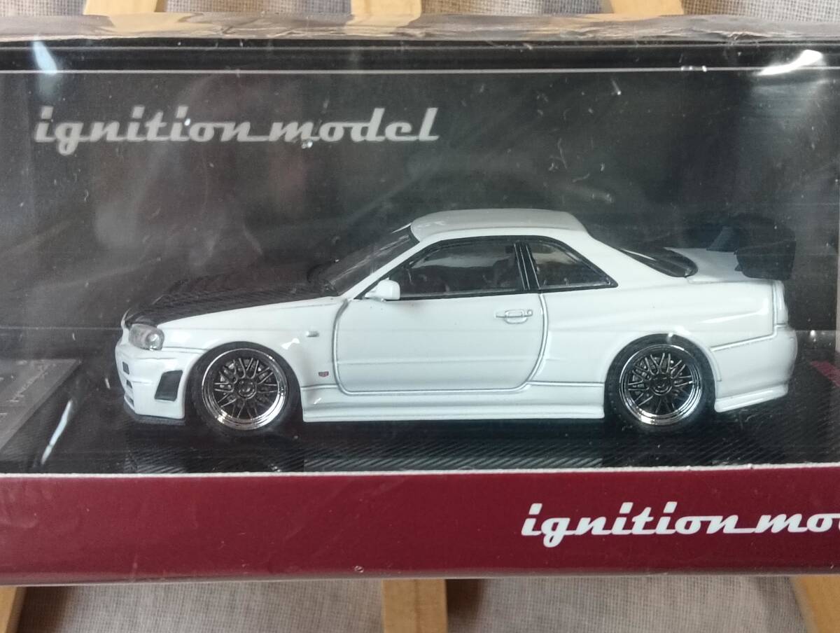 ■未開封■ イグニッションモデル 1/64 Nismo R34 GT-R Z-ture ホワイト_画像2