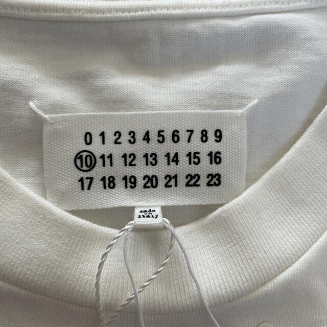 MAISON MARGIELA メゾンマルジェラ Ｔシャツ グローイン ザ ダーク ナンバーロゴ スウェットシャツ 希少 中古 Mサイズの画像4