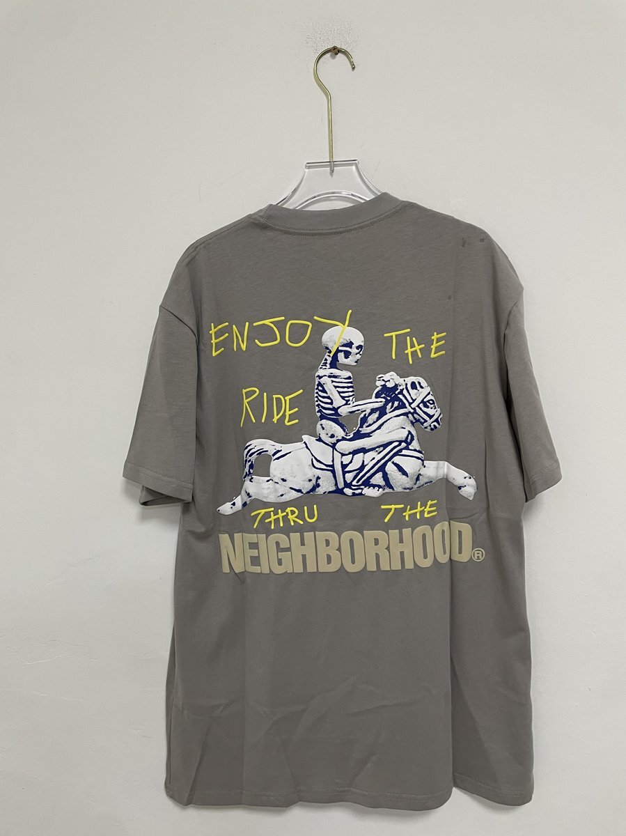 Neighborhood × Travis Scott Cactus Jack Carousel T-Shirt ネイバーフッド Tシャツ グレー コットン 希少 中古 Mサイズの画像4