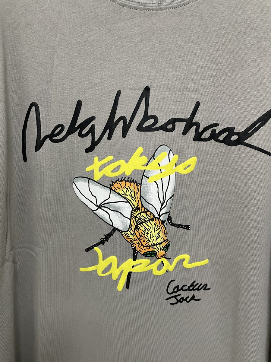 Neighborhood × Travis Scott Cactus Jack Carousel T-Shirt ネイバーフッド Tシャツ グレー コットン 希少 中古 Mサイズの画像3