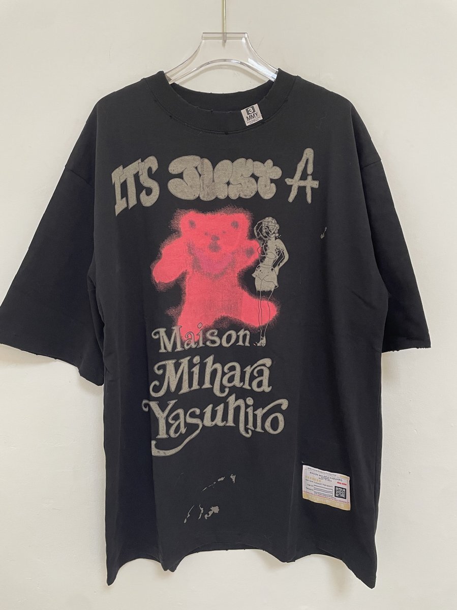 Maison MIHARA YASUHIRO メゾンミハラヤスヒロ プリント ダンス 一緒に 半袖 Tシャツ 希少 中古 Mサイズ_画像1