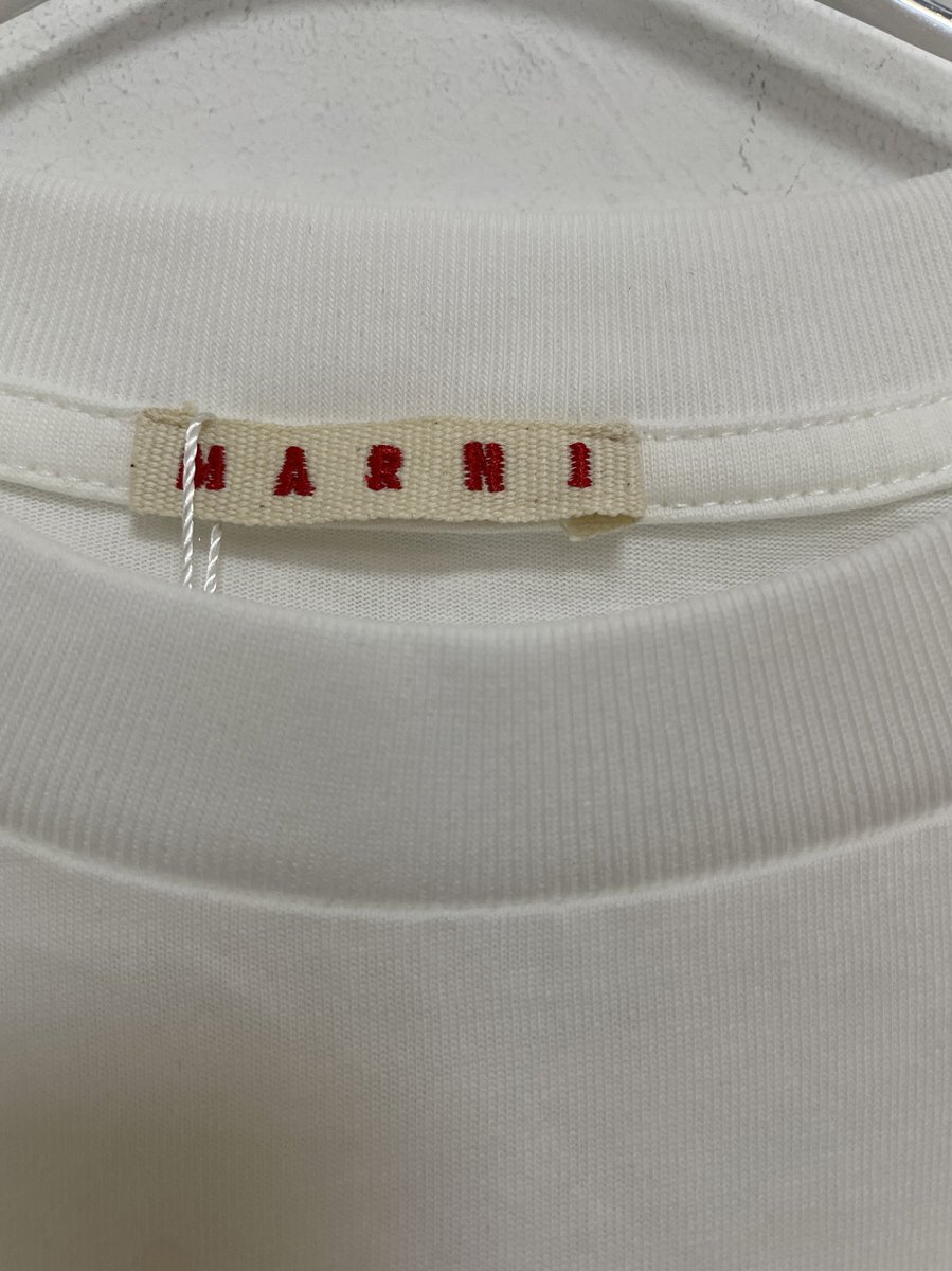 MARNI マルニ Tシャツ カットソー ホワイト Tシャツ おしゃれ 人気 希少 中古 Mサイズ（40）_画像3