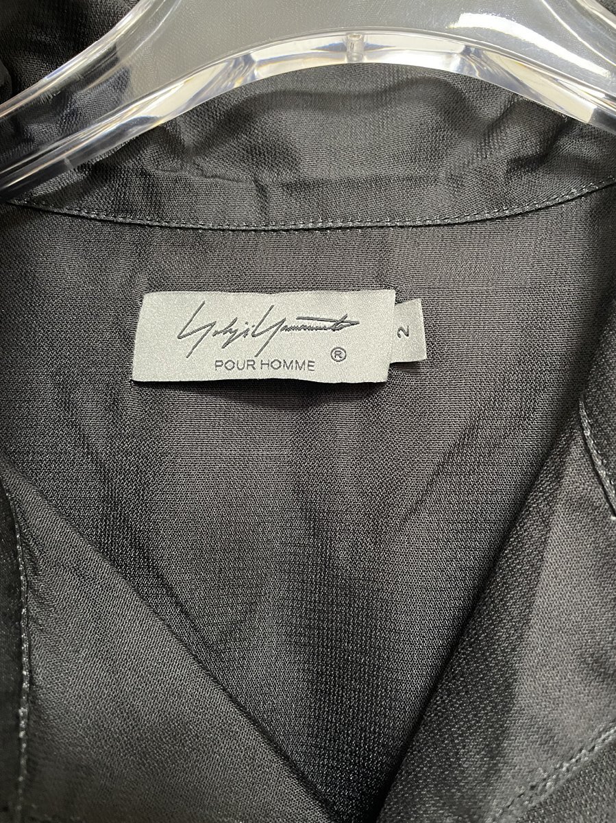 Yohji Yamamoto ヨウジヤマモト グラフィック シャツ 長袖シャツ 長袖 人気 ブラック 希少 中古 Ｍの画像3