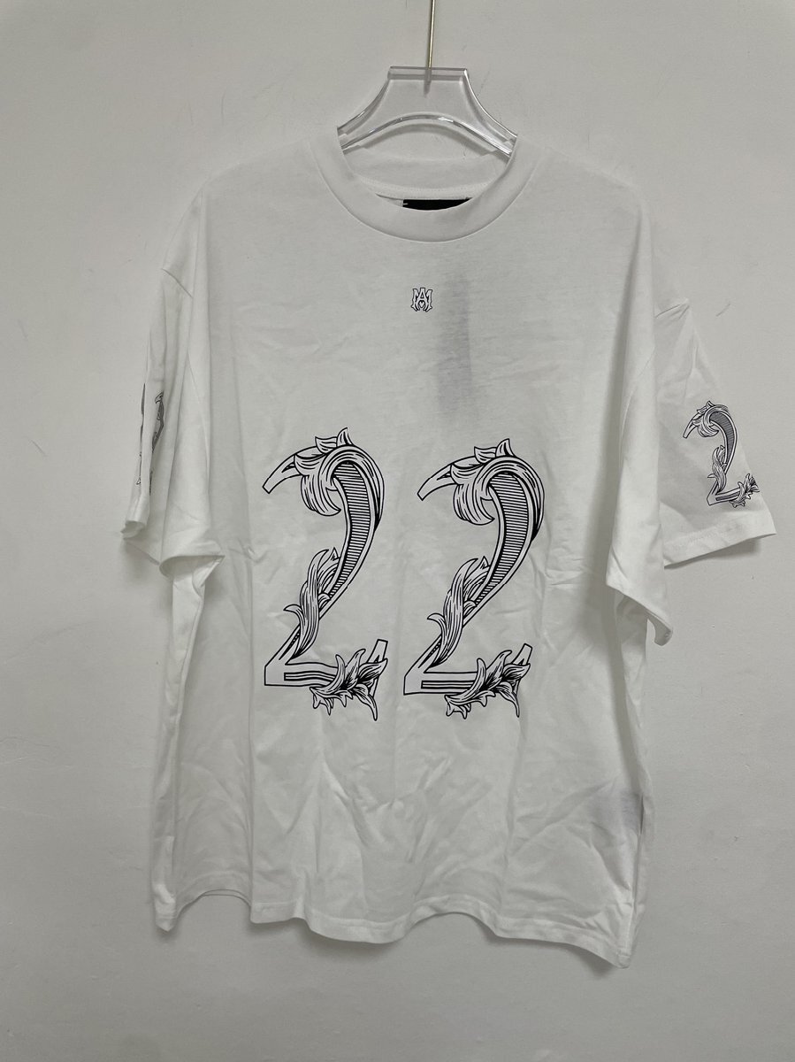 AMIRI アミリ TEE T-SHIRT White 半袖 半袖シャツ希少 中古 サイズ(M)_画像1