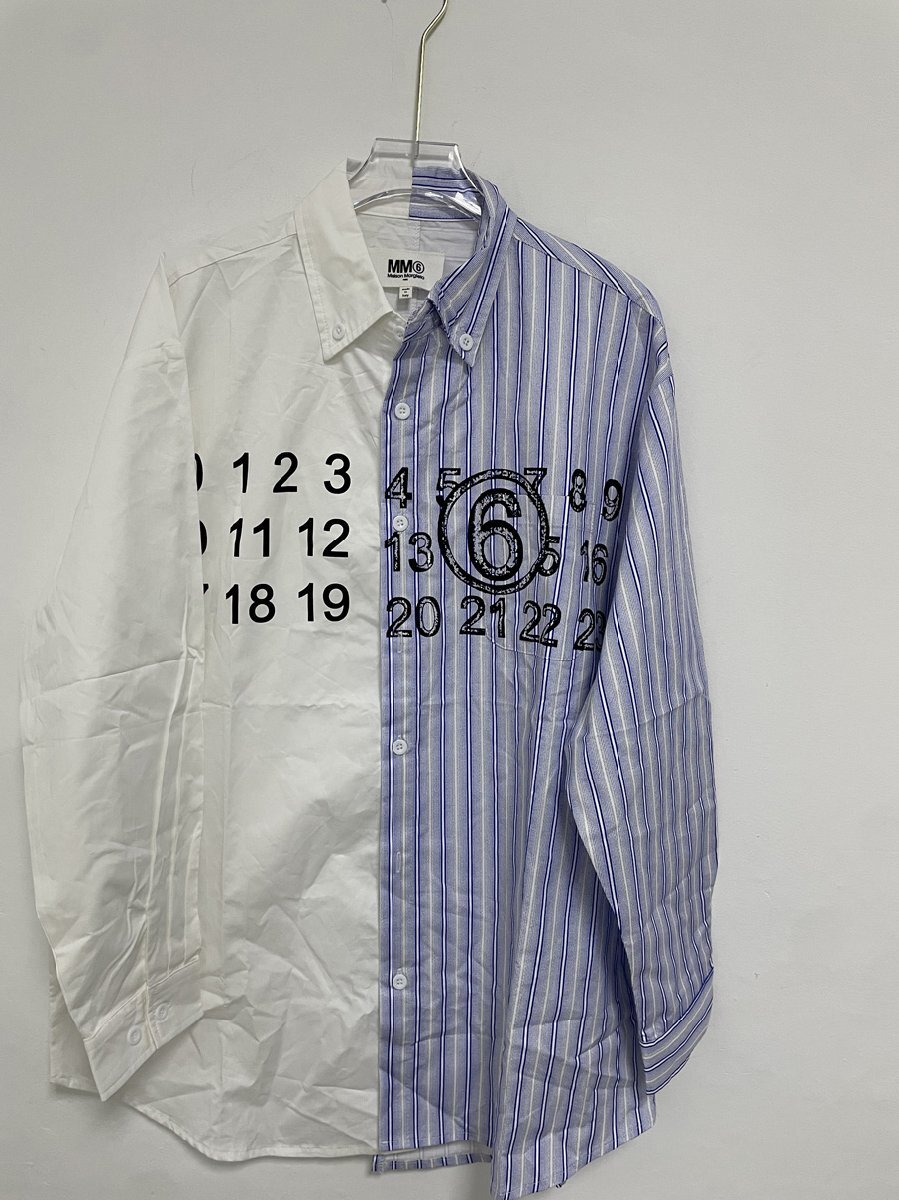 Maison Margiela メゾンマルジェラ MM6 Long-sleeved Shirt 希少 中古 ホワイト Mサイズの画像1