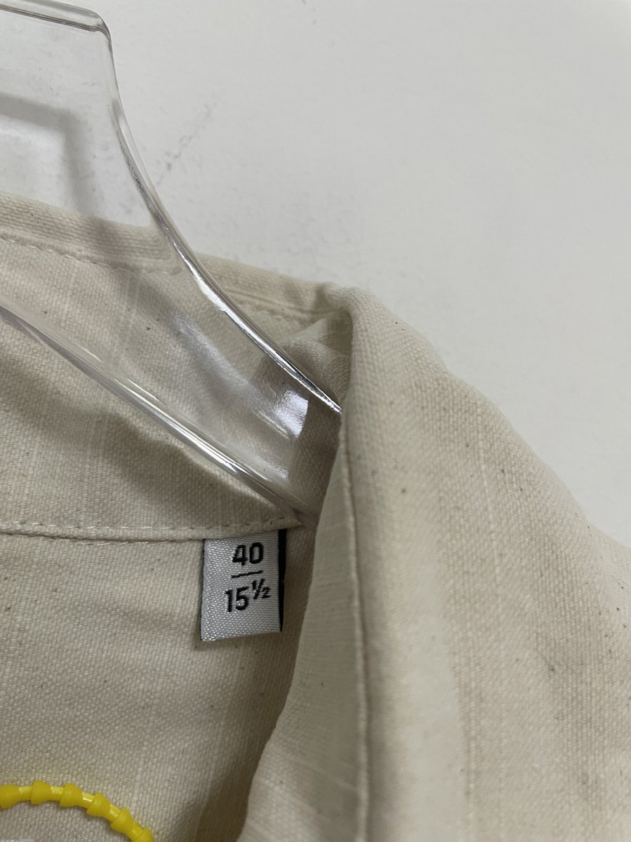 Jil Sander ジルサンダー MALFILE SELVEDGE CANVAS SHIRTシャツ シャツ 希少 中古 サイズ:40の画像3