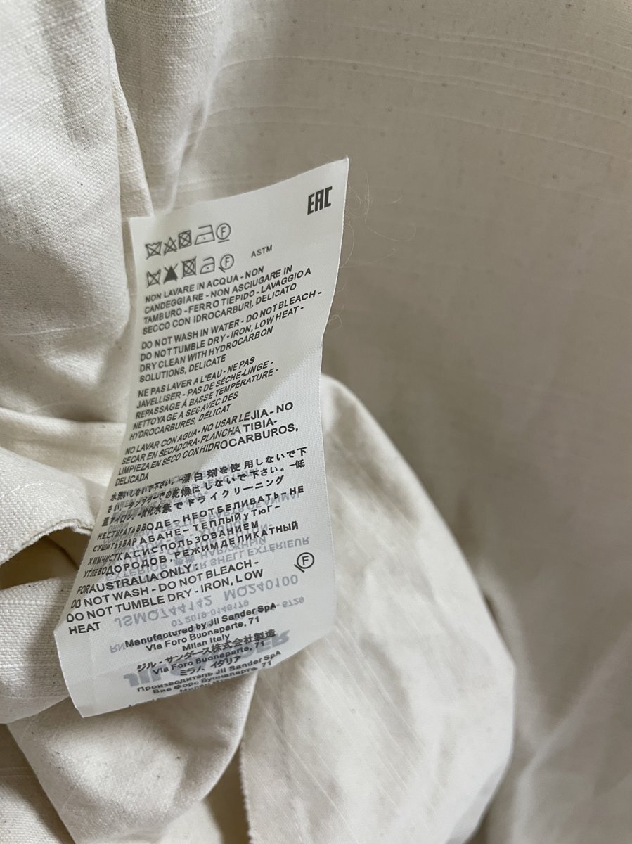 Jil Sander ジルサンダー MALFILE SELVEDGE CANVAS SHIRTシャツ シャツ 希少 中古 サイズ:40の画像5