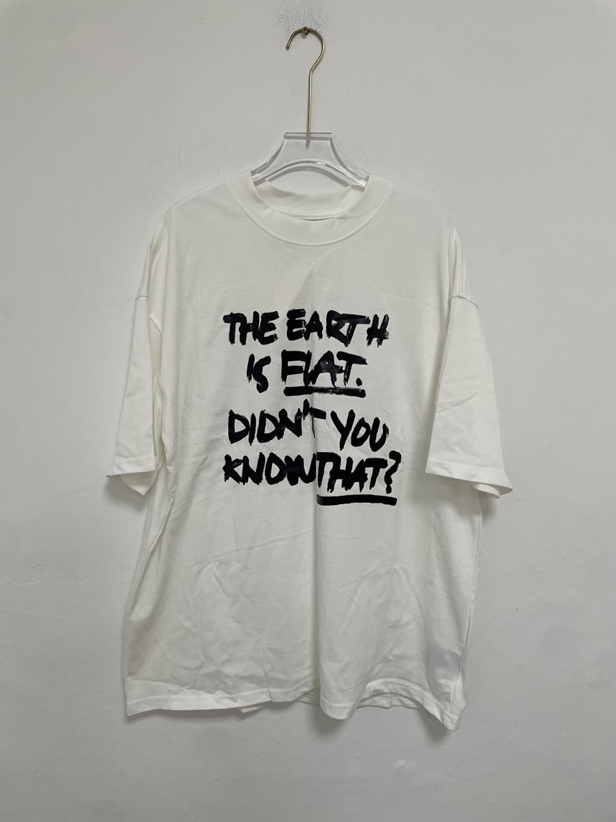 VETEMENTS ヴェトモン FLAT EARTH T-SHIRT Tシャツ メンズ 希少 中古 ホワイト Mサイズの画像1