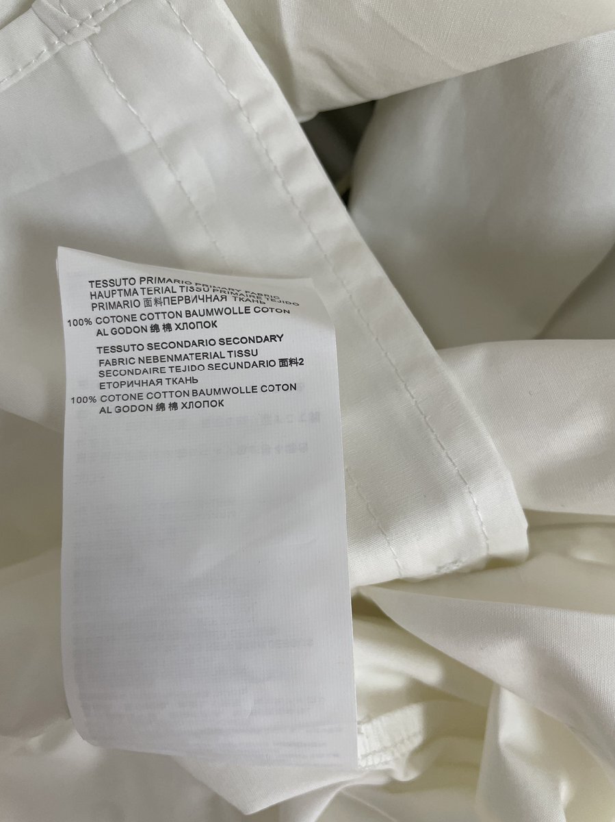 Maison Margiela メゾンマルジェラ シャツ メンズ 長袖 ロゴ ポケット 中古 希少 ホワイト Lサイズの画像4